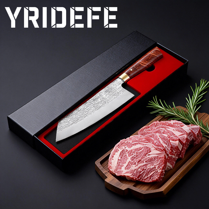 Japanese Knife - 和風包丁、キッチン調理器具、手鍛造ステンレス多目的ナイフ、ギフトボックス付き