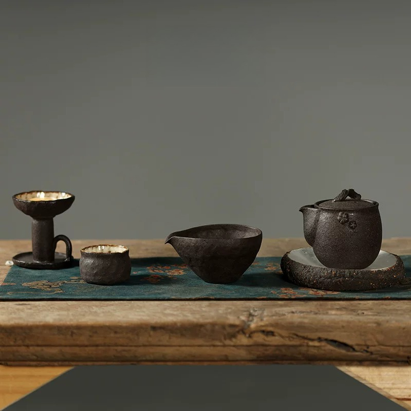 手作り侘び寂び素朴な陶器茶碗レトロシノ陶器茶碗創造的な和風テ - Japanese Pottery のレビューと価格