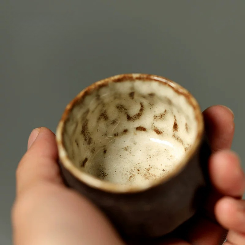 手作り侘び寂び素朴な陶器茶碗レトロシノ陶器茶碗創造的な和風テ - Japanese Pottery のレビューと価格