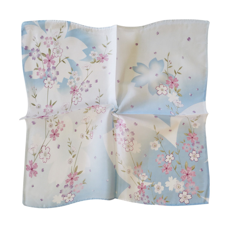 3 個 45 × 45 センチメートル正方形綿桜の花プリント - Furoshiki のレビューと価格