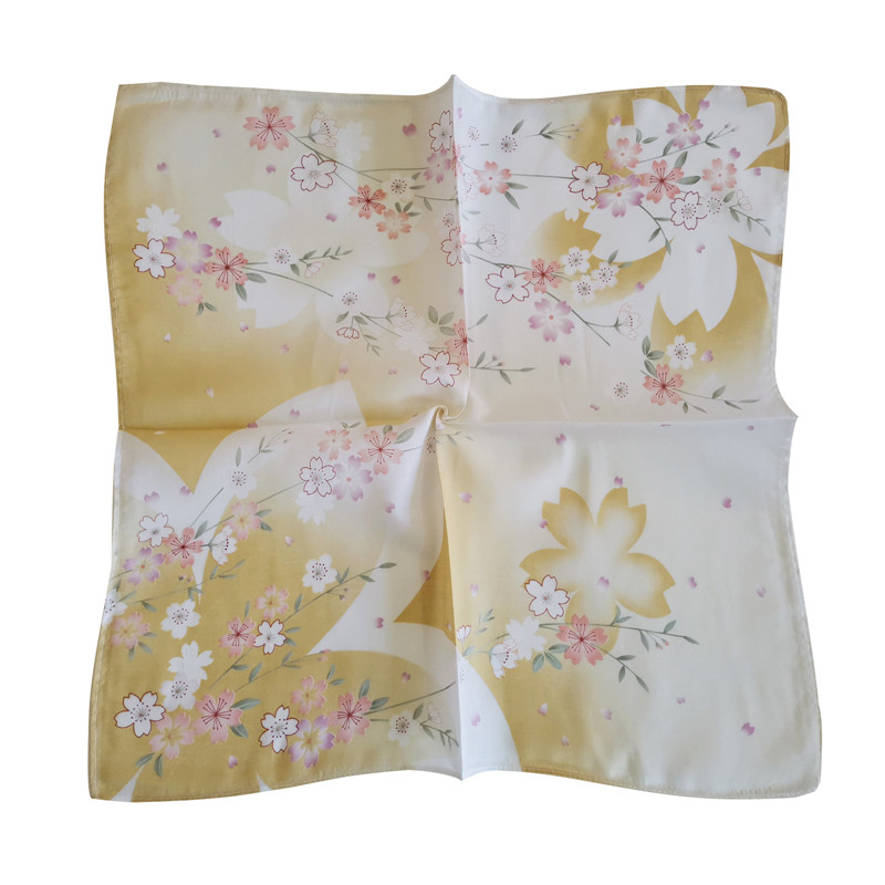 3 個 45 × 45 センチメートル正方形綿桜の花プリント - Furoshiki のレビューと価格