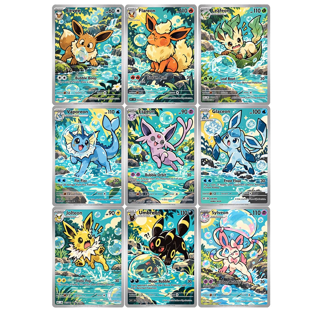 9枚入りセット。DIYコレクションカード。英語版「ポケモンバ - Japanese Fan のレビューと価格