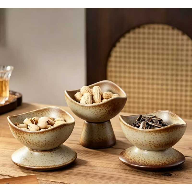 和風創作粗陶器ティーカップデザートボウルアイスクリームカップ - Japanese Snacks のレビューと価格