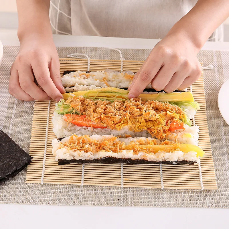 竹寿司ローリングマット、焦げ付き防止キッチンツール、ライスロ - Sushi Making Kit のレビューと価格