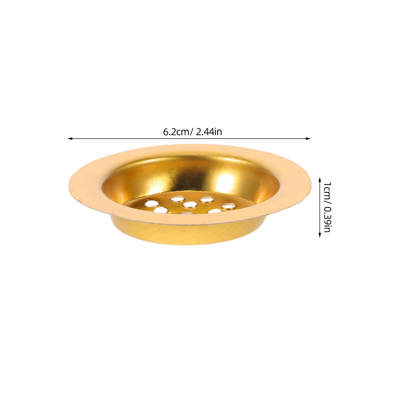 10個入り、香炉用トレイ、ゴールド調、穴あき鉄製カップ、炭を - Incense Holder のレビューと価格
