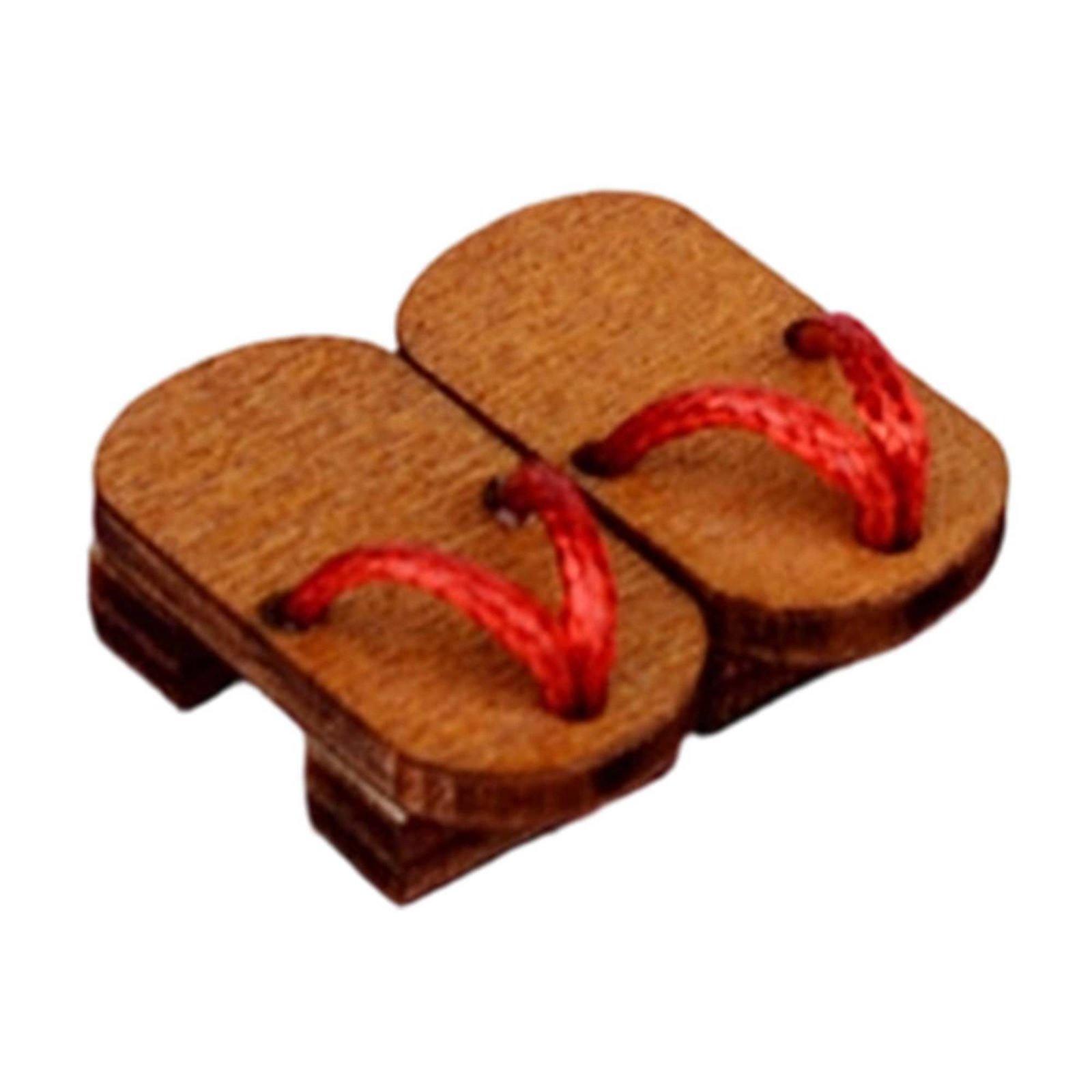 手作りのミニ木製下駄（ゲタ）人形用。日本のスタイル。OB11 - Geta Wooden Sandal のレビューと価格