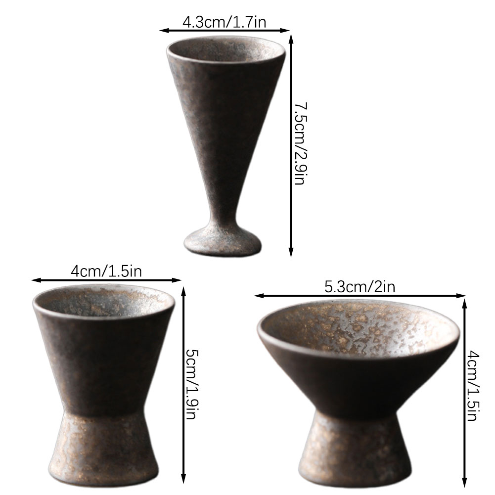 日本のセラミックワインカップ手作り陶器酒グラス家庭用キッチン - Japanese Pottery のレビューと価格