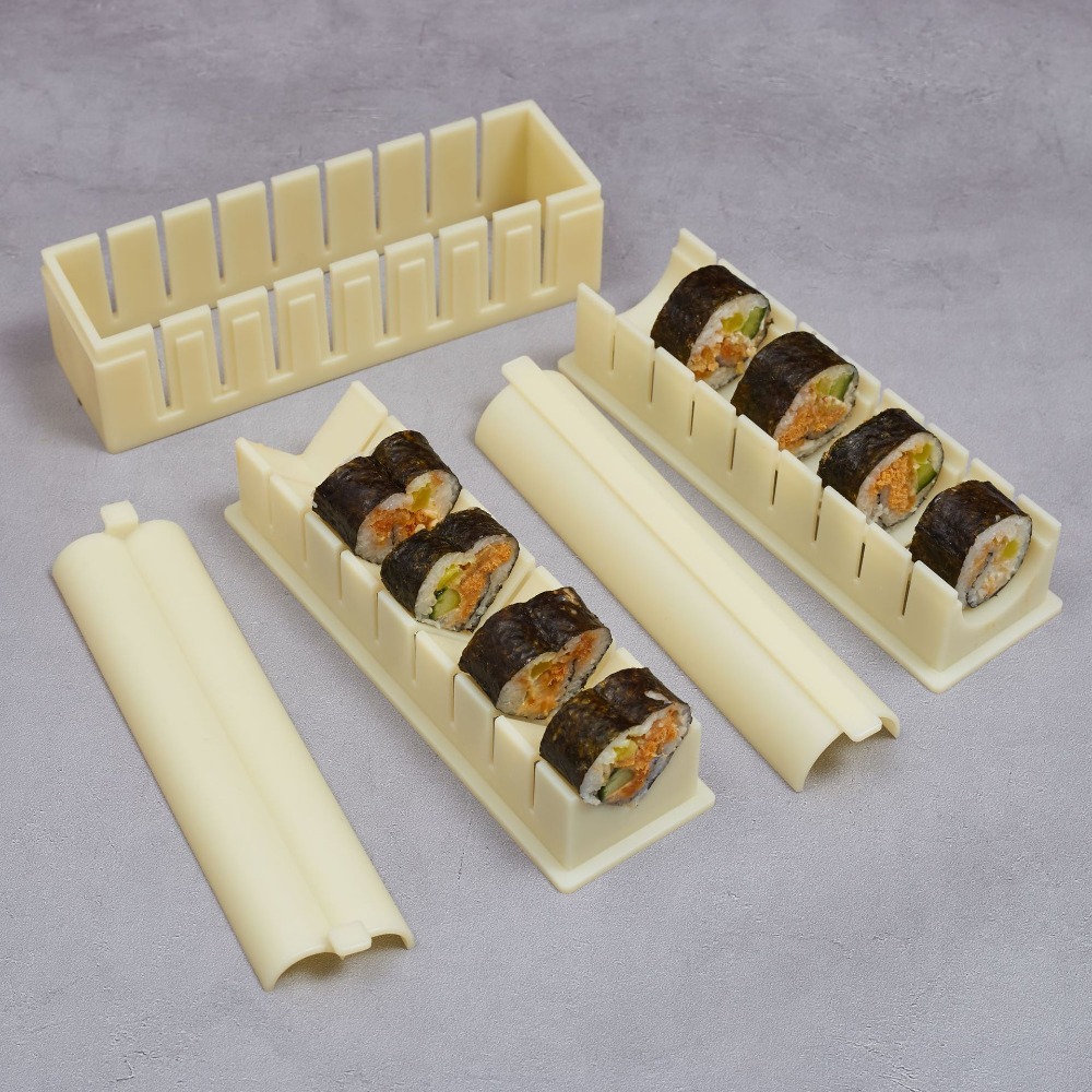 新しい 3 個寿司メーカー機器キットプラスチックキンパ寿司ロ - Sushi Making Kit のレビューと価格