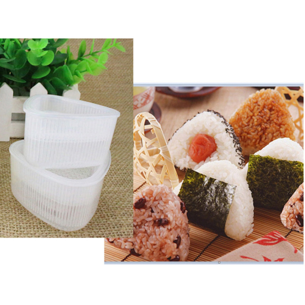 4個入り寿司型セット。三角形の飯団子型。PP素材。家庭用やレ - Sushi Making Kit のレビューと価格