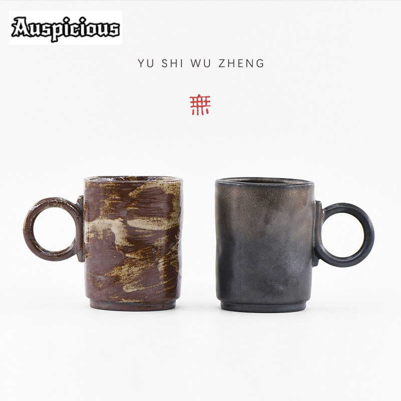 手作りの日本の石器マグ,レトロなスタイルの粗い陶器,ウォータ - Japanese Pottery のレビューと価格