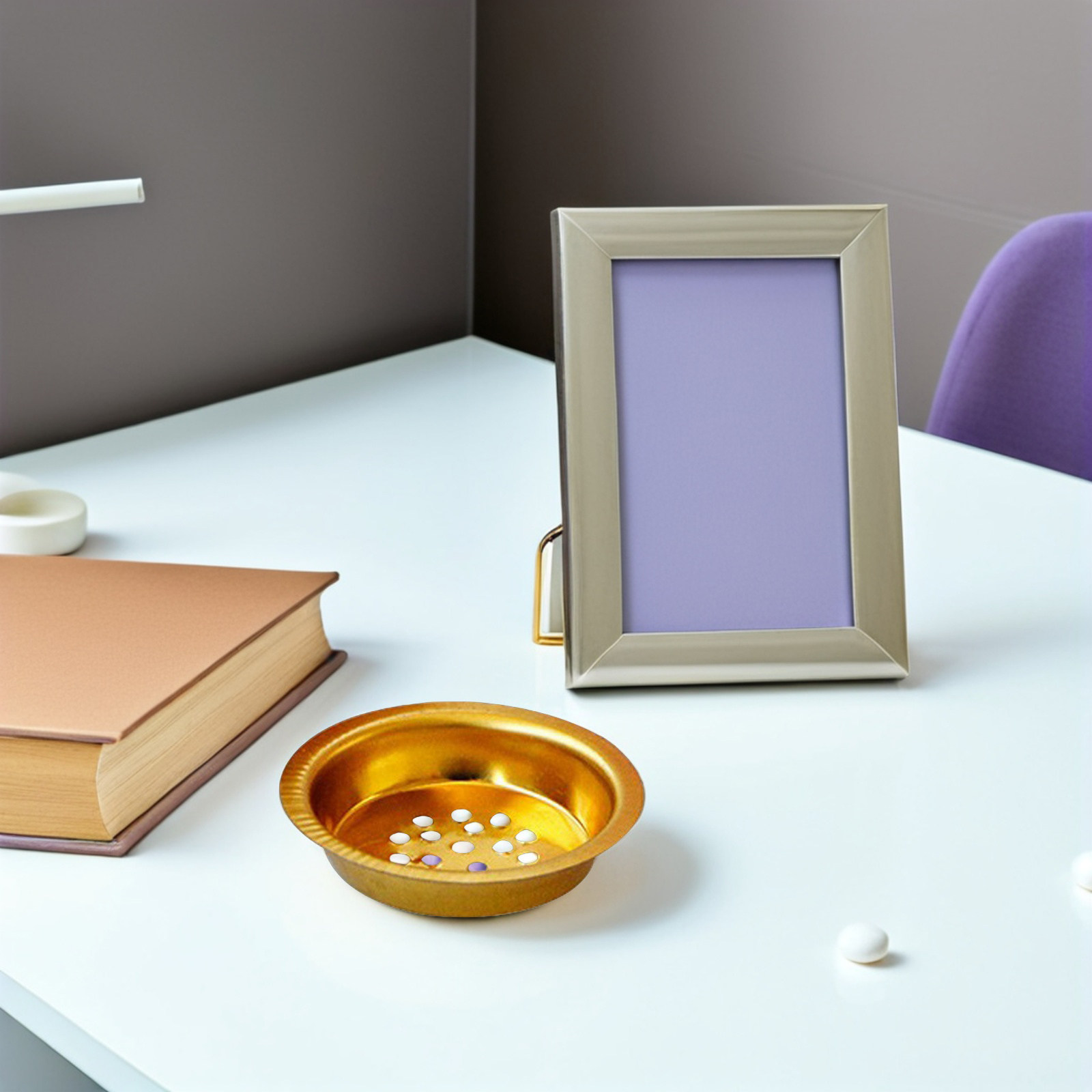 12個入り、お香立て用の鉄製炭置き、丸型の穴あきメッシュトレ - Incense Holder のレビューと価格